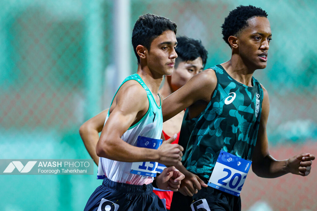 Young athletes competing in a track event